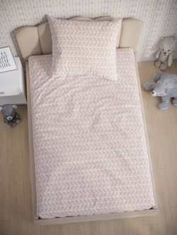 Постельное белье поплин Сказка "Гуси на мятном/Гуси (компаньон)" 1,5-сп Наволочка 50х70 см 1 шт Простынь на резинке 90x200 см Пододеяльник 145x205 см