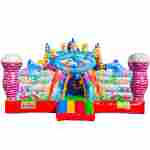 Коммерческий надувной батут с горкой «В гостях у моря 2»  10*6*6,1 м.