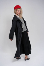 Легкий двубортный тренч oversize