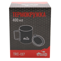 Tramp термокружка со складными ручками и поилкой TRC-137, 400 мл
