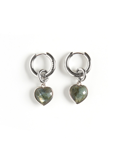 Серьги "Whale Amour" silver лабрадор