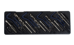 Набор инструментов и вставок для восстановления резьбы М6х1.0-М8х1.25-М10х1.25-М10х1.5-М12х1.25 JTC