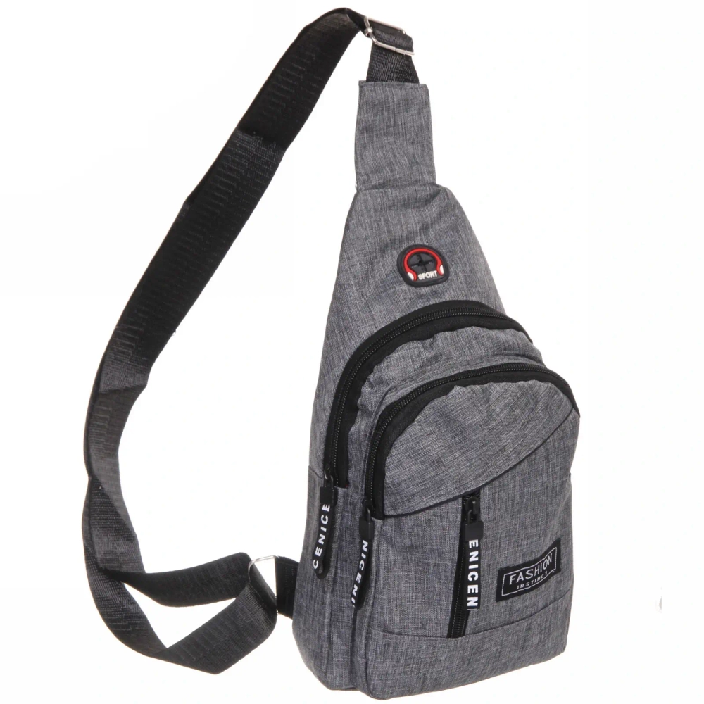 Сумка - мессенджер «Element - hit», цвет серый, два отделения, 30*17*5см