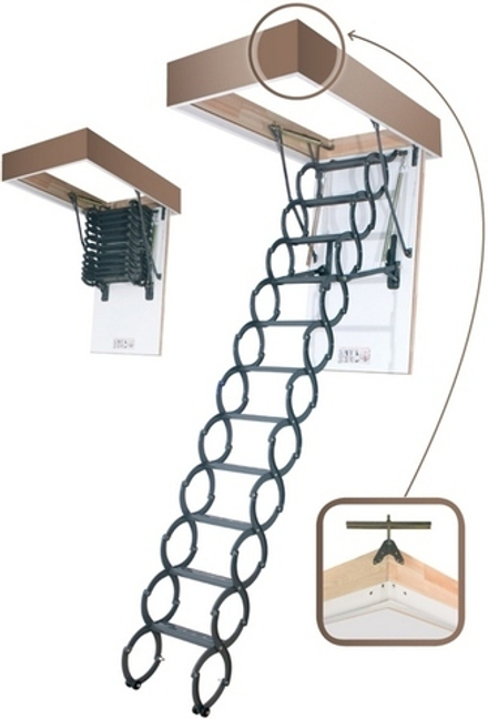 Чердачная лестница с люком FAKRO LST 70х120х280
