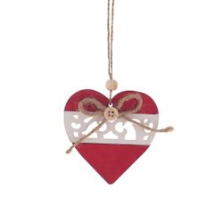 GAEM Украшение новогоднее "Сердце", L8 W0,6 H8 см, 2в.
