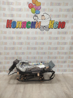 Санки-коляски Galaxy Snow Glory Gloss коричневый-серый