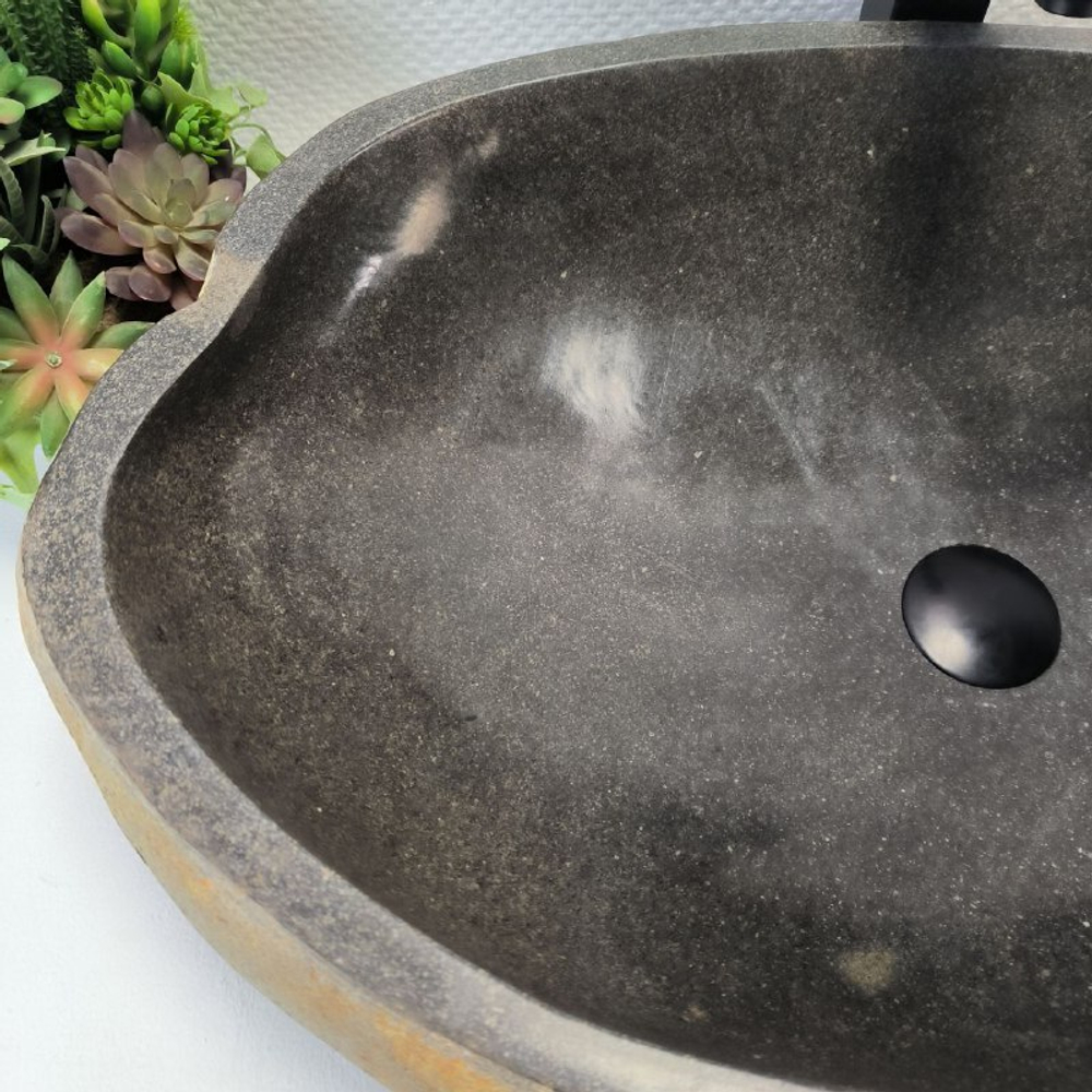 Раковина из речного камня RS-63501 (70*46*16) 0124