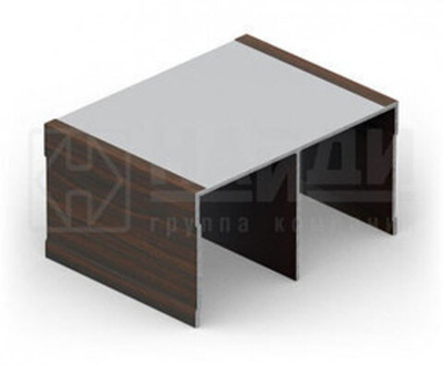 Направляющая верхняя двухполозная (5,40 м) Венге ПВХ