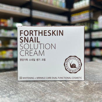 Крем для лица Fortheskin Snail Solution Cream с муцином улитки 100 мл