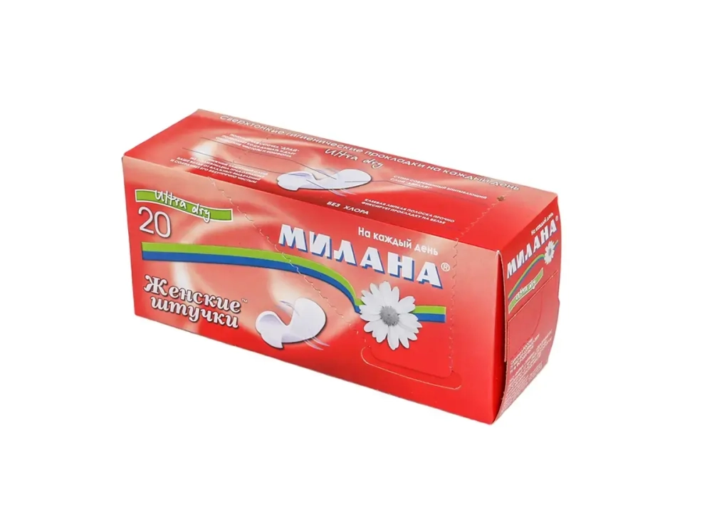 Прокладки ежедневные ЖЕНСКИЕ ШТУЧКИ ультратонкие Драй 20 шт