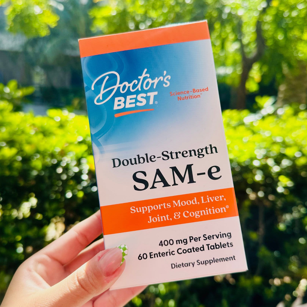Doctor's Best, SAM-e, 400 мг, 60 таблеток, покрытых кишечнорастворимой оболочкой