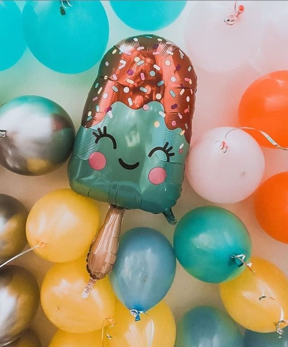 Шар (30"/76 см) Фигура, Счастливое эскимо