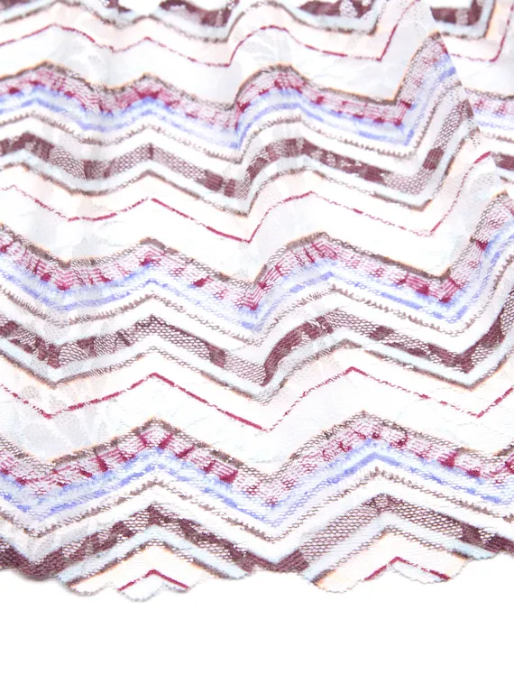 03-240 ОПТ Кружево эластичное 22 см, Maya, ментол/лаванда/слива/персик