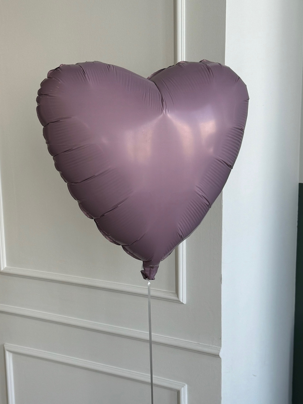 Шар-сердце фиолетовый фольгированный