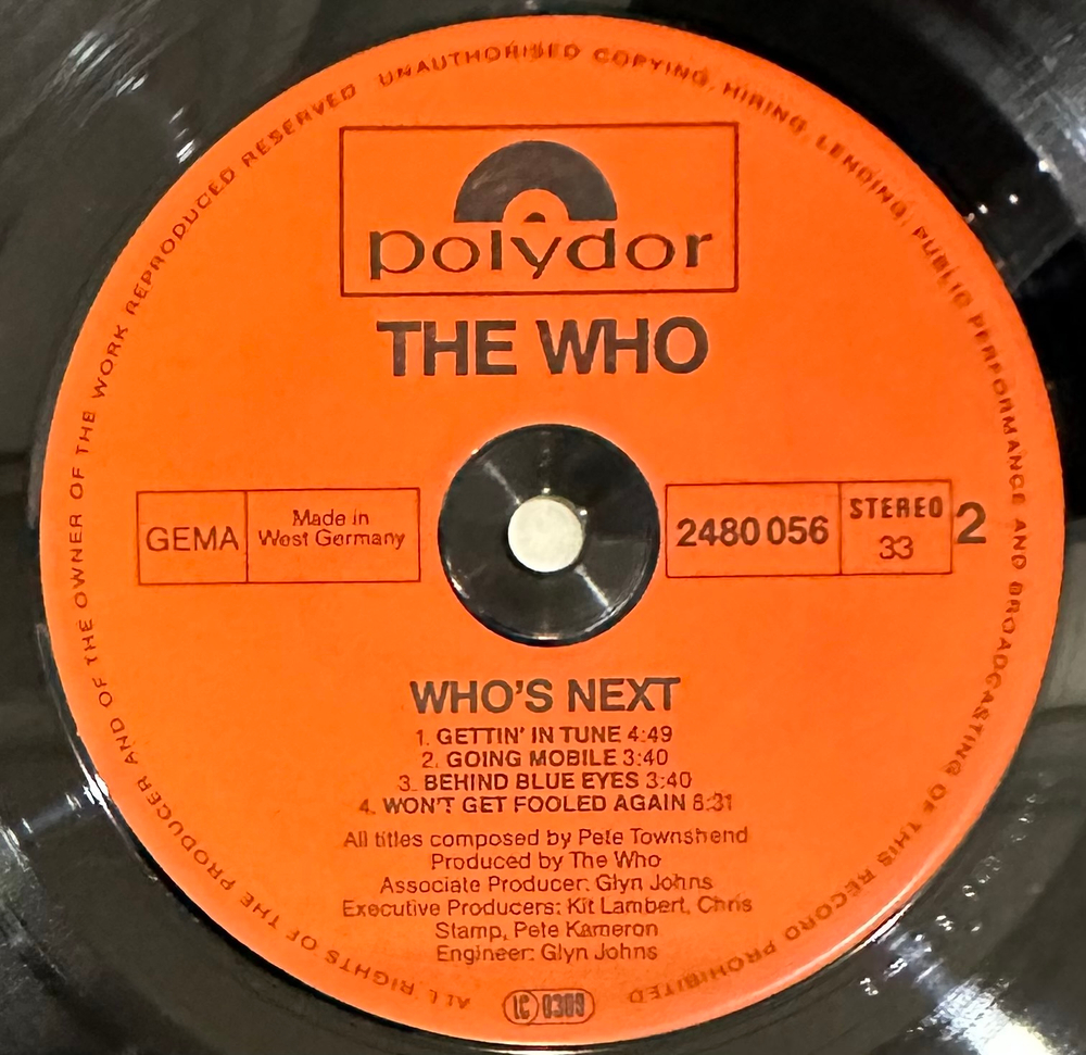 The Who - Who's Next (Германия 1980г.)
