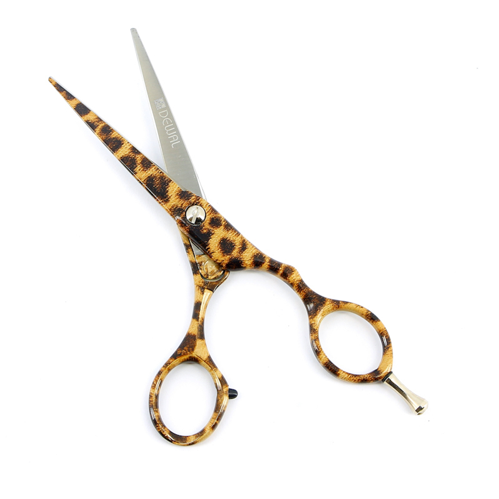 Ножницы DEWAL парикмахерские прямые 5.5" Леопард