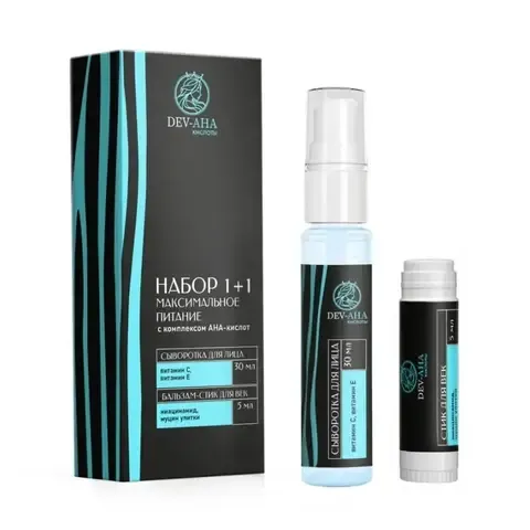 DEV-AHA Набор Сыворотка + бальзам-стик для век Максимальное питание
