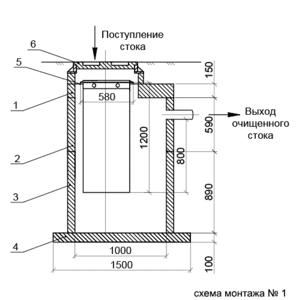 Фильтрующий патрон "ЭКО-Юнит" МС-0,58-1,2 (необслуживаемый)