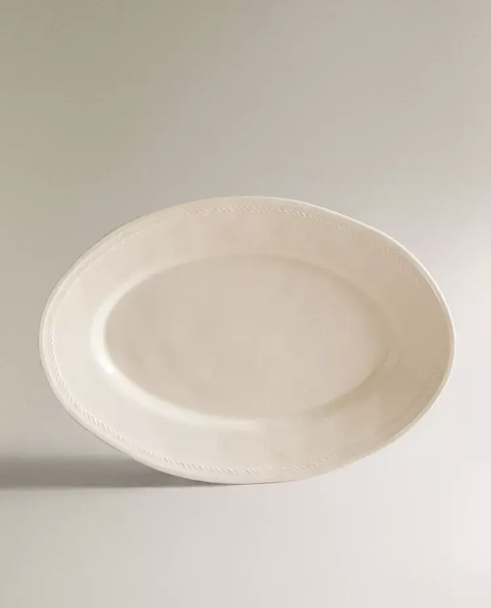 ZARA HOME СЕРВИРОВОЧНОЕ БЛЮДО, БЕЛЫЙ