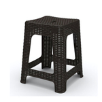 Табурет квадратный Rattan 363х363х448мм горький шоколад