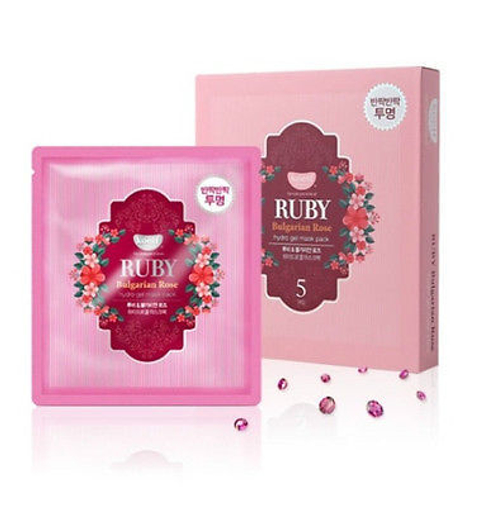 Koelf Ruby & Bulgarian Rose Hydrogel Face Mask гидрогелевая маска с рубиновой пылью и розовым маслом