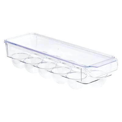 Контейнер для яиц для холодильника с крышкой прозрачный