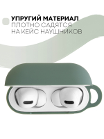 Чехол КАРТОФАН для Apple AirPods Pro (арт. AIRPRO-SLIM-SILICON-01-MIDNIGHTGREEN)