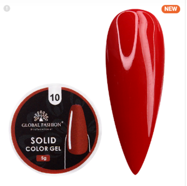ГЕЛЬ-КРАСКА ПОВЫШЕННОЙ ПЛОТНОСТИ, SOLID COLOR GEL 5 ГР, 10