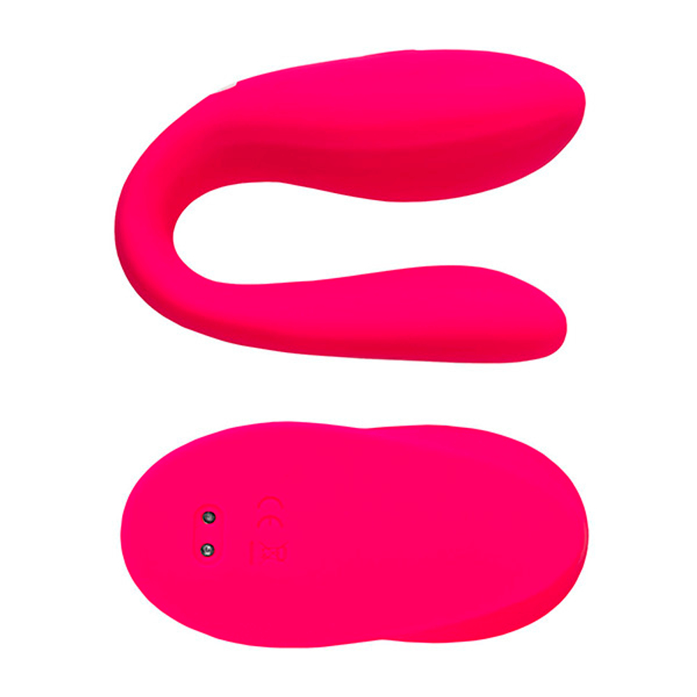 Розовый вибратор для пар с пультом ДУ ToyFa eroTEQ Prawno 593005