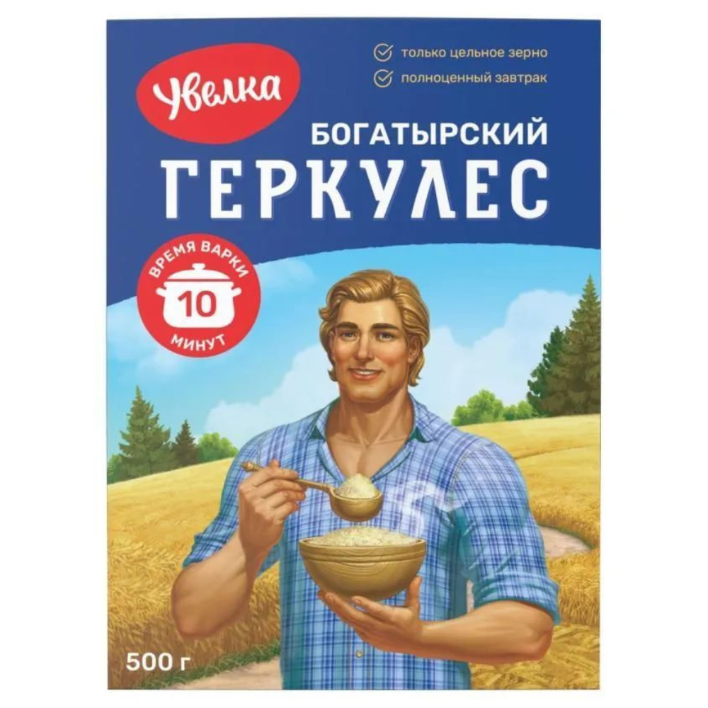 Крупа Геркулес Увелка Богатырский 500 гр