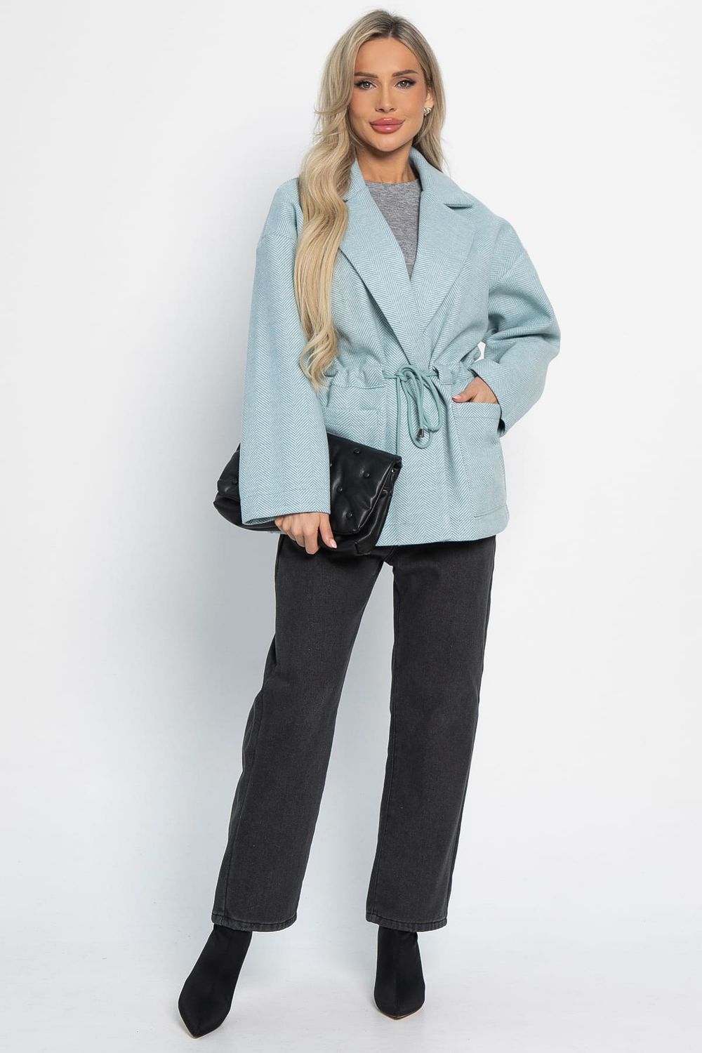 Пальто-пиджак (голубой) Б15087-7М LT Collection
