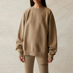 Толстовка Fear of God Essentials SS21 Pull-Over Crewneck Moss Logo, FOG-SS21-580
