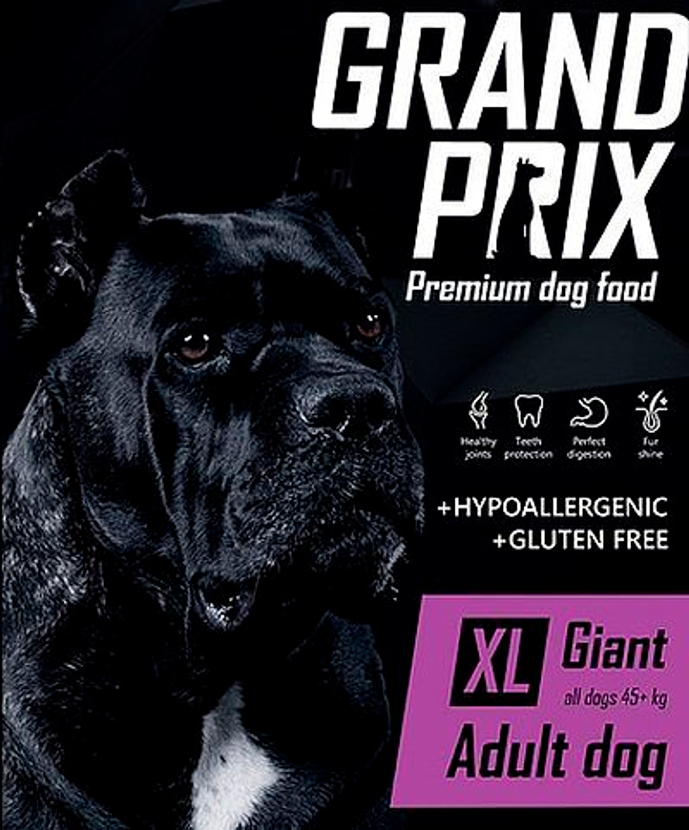 GRAND PRIX. Сухой корм с курицей для взрослых собак гигантских пород 18 кг