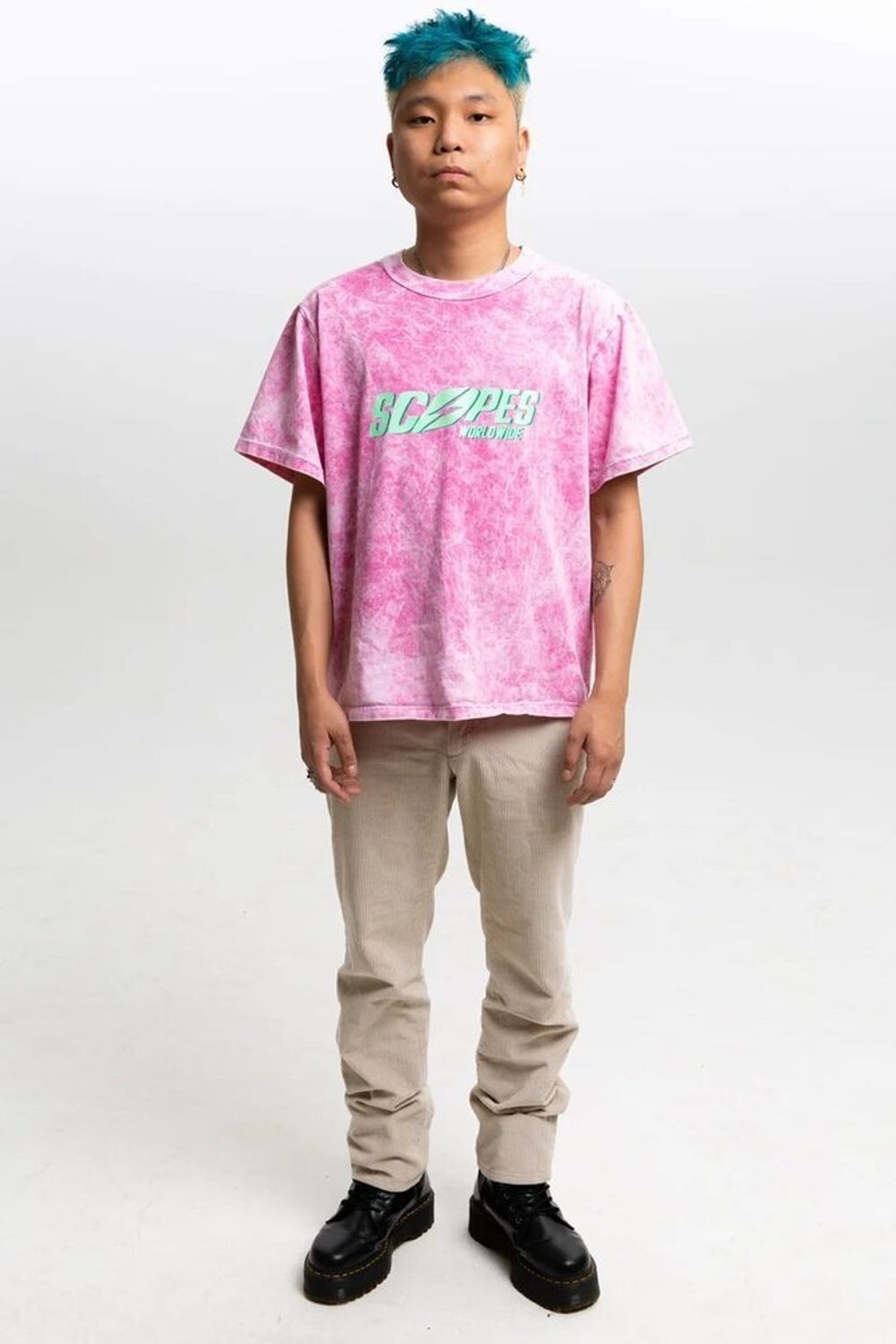 Футболка SCOPES Worldwide Розовая Тай Дай