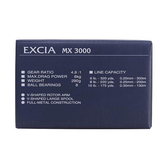 Катушка Excia MX 3000, 8+1под Ryobi