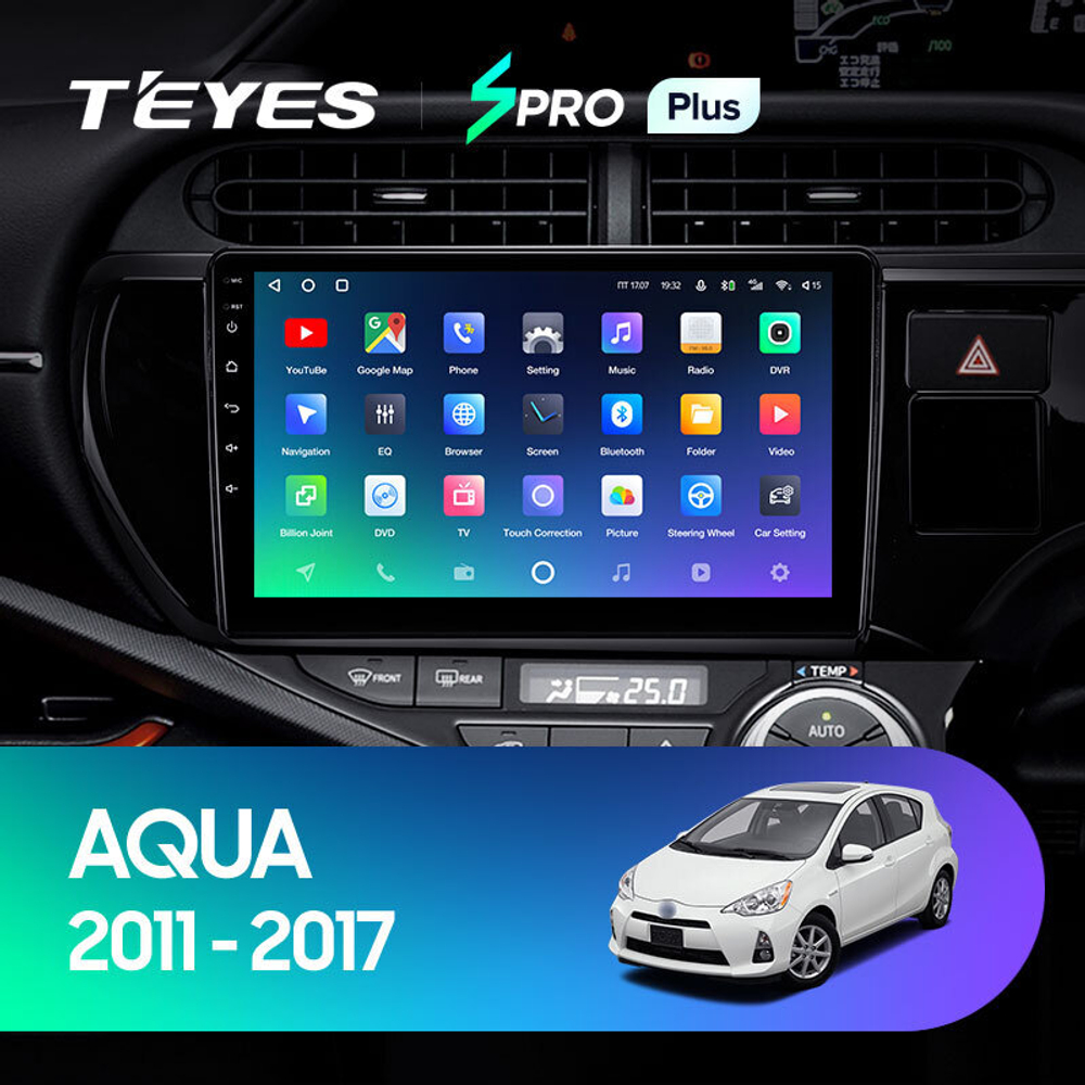 Teyes SPRO Plus 9" для Toyota Aqua 2011-2017 (прав)