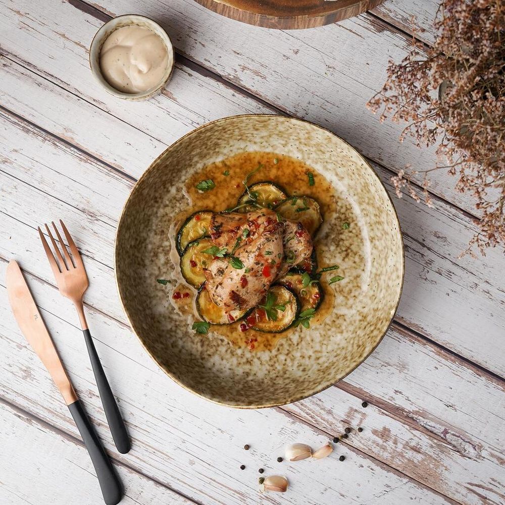 Салатник 1300 мл d 23,5 см h5,5 см Brown Spider Silk P.L. Proff Cuisine [1]