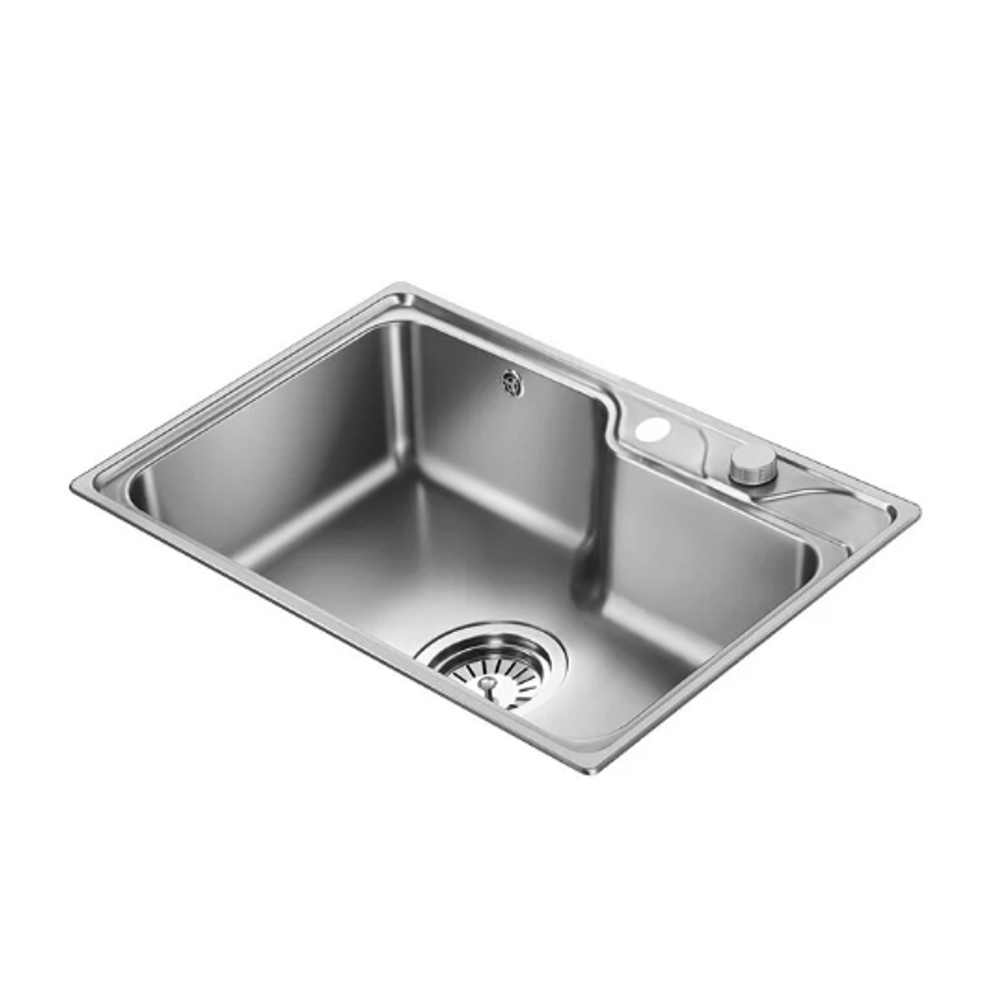 Кухонная мойка, нерж. сталь AISI 304, OULIN CS210S, поверхность Сатин