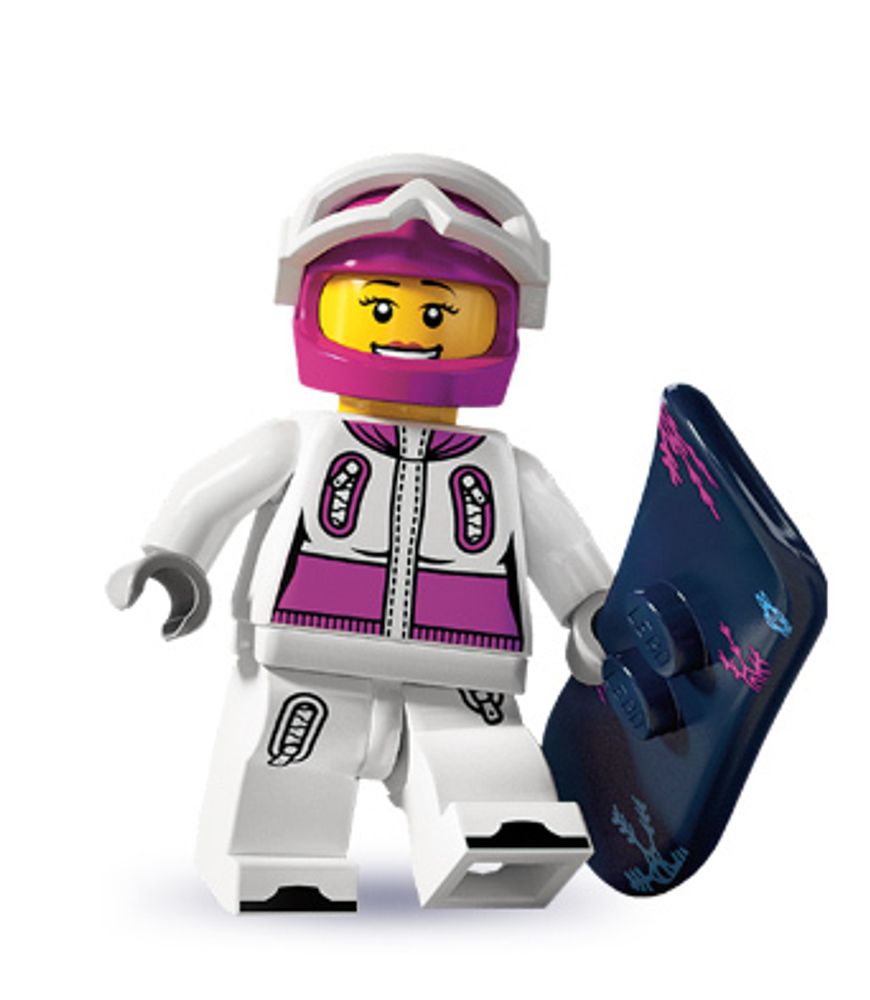 Минифигурка LEGO 8803 - 5 Сноубордист