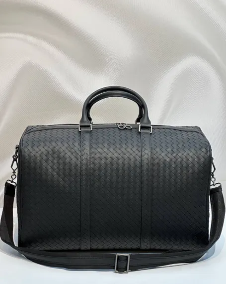 Дорожная сумка Bottega Veneta Intrecciato черный