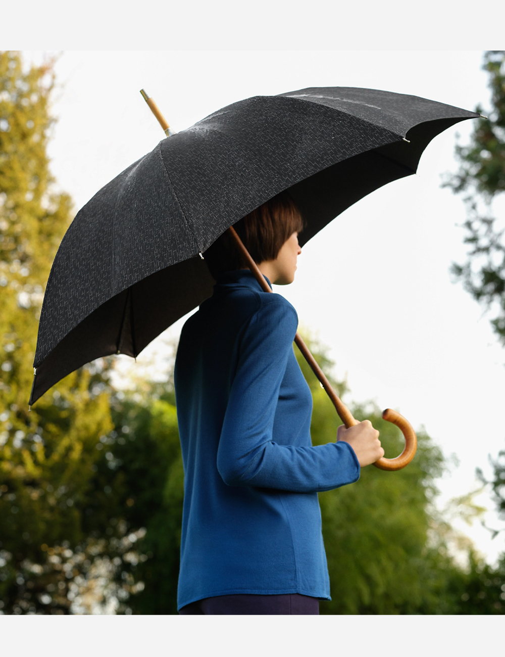 Зонт Hermes Pluie de H long Potiron