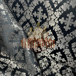 Парча "Почаев" чёрная