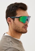 Спортивные очки HILX Gladiator (L) / Shiny Crystal Dark Green / Road Bike Lens