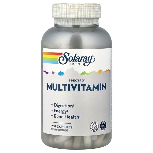 Solaray, Spectro™, мультивитамины, без железа, 250 капсул