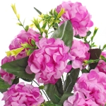 Искусственные цветы «Цветочная мелодия» Гортензии 40см 10 цветков сиреневые