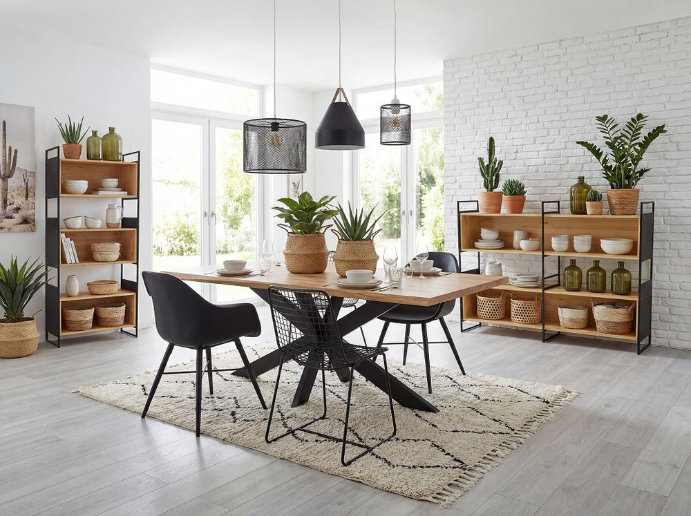 Стеллаж, 90х35х195, Бьерн, напольный, для книг, деревянный, в ванную и прихожую, для кухни, лак, La Redoute