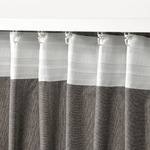 Комплект штор IKEA LENDA (ЛЕНДА), Темно-серый, 140x250 см, 2 шт