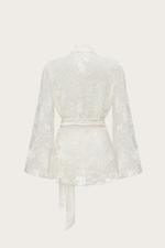 ЖАКЕТ ИЗ ПАНБАРХАТА С ВОРОТНИКОМ