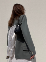 Жакет Полынь с молочной спинкой с нежными цветами