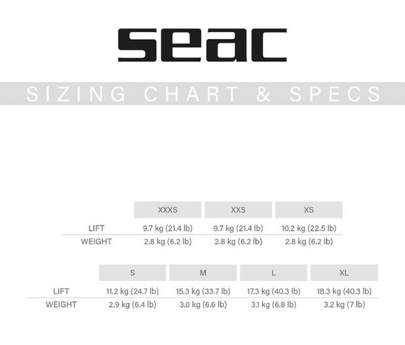 Жилет-компенсатор BCD Seac EGO